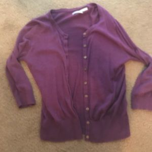 Old navy purple cardigan